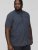 D555 BRODY S/S Micro AO Print Shirt Navy - Koszule - Koszule 2XL-10XL
