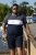 D555 EMERSON Cut And Sew Polo With Jacquard Collar Navy - Koszulki polo - Koszulki Polo 2XL-8XL