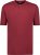 Adamo Silas Regular fit Serafino T-shirt Burgundy - Koszulki - T-shirty meskie Duże Rozmiary - 2XL-14XL