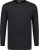 Adamo Sven Regular fit Serafino Long sleeve T-shirt Black - Koszulki - T-shirty meskie Duże Rozmiary - 2XL-14XL