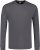 Adamo Floyd Comfort fit Long sleeve T-shirt Charcoal - Koszulki - T-shirty meskie Duże Rozmiary - 2XL-14XL