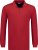 Adamo Peter Comfort fit Long sleeve Polo Red - Koszulki polo - Koszulki Polo 2XL-8XL