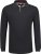 Adamo Peter Comfort fit Long sleeve Polo Black - Koszulki polo - Koszulki Polo 2XL-8XL