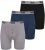 Duke Driver Boxershorts Black, Grey, Navy 3-Pack - Bielizna & stroje kąpielowe - Bielizna & Stroje kąpielowe 2XL-8XL