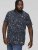 D555 ROLAND Printed Polo Shirt Navy - Koszulki polo - Koszulki Polo 2XL-8XL