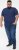 D555 ORSTON Reno Fabric Crew Neck T-Shirt With Chest Embroidery Blue Reno - Koszulki - T-shirty meskie Duże Rozmiary - 2XL-14XL