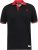 D555 CHESTER Pique Polo With Red Collar With Tipping Detail And Chest Embroidery Black - Koszulki polo - Koszulki Polo 2XL-8XL
