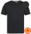 D555 Motherwell Thermal Short Sleeve T-Shirt Black - Bielizna & stroje kąpielowe - Bielizna & Stroje kąpielowe 2XL-8XL