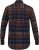 D555 SHERLOCK Check Overshirt With Two Patch Pockets & Button Down Collar Navy - Koszule - Koszule 2XL-10XL