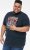 D555 JAGGER Legends Motor Bike Printed Crew Neck T-Shirt Navy - Koszulki - T-shirty meskie Duże Rozmiary - 2XL-14XL