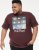 D555 DIVISION Official Pink Floyd Printed T-Shirt Burgundy - Koszulki - T-shirty meskie Duże Rozmiary - 2XL-14XL