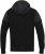 D555 DEAN Couture Zip Through Hoody With Woven Contrast Fabric Trim Black - Bluzy & bluzy z kapturem - Bluzy & Bluzy z kapturem 2XL-12XL