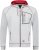 Adamo Michael Hoodie with Zipper Grey - Bluzy & bluzy z kapturem - Bluzy & Bluzy z kapturem 2XL-12XL