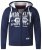 D555 Thurston Full Zip Hoodie Navy - Bluzy & bluzy z kapturem - Bluzy & Bluzy z kapturem 2XL-12XL