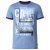 D555 Howie Fine Stripe T-shirt Blue - Koszulki - T-shirty meskie Duże Rozmiary - 2XL-14XL
