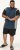 D555 Neath Cut And Sew Crew Neck T-Shirt Denim - Koszulki - T-shirty meskie Duże Rozmiary - 2XL-14XL