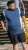 D555 Neath Cut And Sew Crew Neck T-Shirt Denim - Koszulki - T-shirty meskie Duże Rozmiary - 2XL-14XL