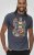 D555 Stockport Multi Coloured Guitar Printed T-Shirt Denim - Koszulki - T-shirty meskie Duże Rozmiary - 2XL-14XL
