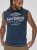 D555 Havant San Diego Printed Sleeveless T-Shirt French Navy - Koszulki - T-shirty meskie Duże Rozmiary - 2XL-14XL