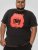 D555 Uxbridge Official ACDC Band Printed Crew Neck T-Shirt Washed Black - Koszulki - T-shirty meskie Duże Rozmiary - 2XL-14XL