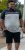 D555 Tipton Stripe Jacquard Short Sleeve Polo Navy - Koszulki polo - Koszulki Polo 2XL-8XL