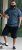 D555 Woolwich AOP Polo Shirt With Ribbed Collar Blue - Koszulki polo - Koszulki Polo 2XL-8XL