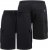 D555 Wigan 2 Elasticated Waist Fleece Cargo Shorts Black - Dresy & spodenki dresowe - Dresy & Spodnie Dresowe 2XL-12XL