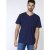 D555 Signature V-neck T-shirt Navy - Koszulki - T-shirty meskie Duże Rozmiary - 2XL-14XL