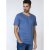 D555 Signature V-neck T-shirt Teal - Koszulki - T-shirty meskie Duże Rozmiary - 2XL-14XL