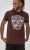 D555 Loughborough Official Gas Monkey Crew Neck T-Shirt Burgundy Black Twist - Koszulki - T-shirty meskie Duże Rozmiary - 2XL-14XL