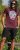 D555 Loughborough Official Gas Monkey Crew Neck T-Shirt Burgundy Black Twist - Koszulki - T-shirty meskie Duże Rozmiary - 2XL-14XL