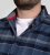 D555 Shrewsbury Long Sleeve with Chest Pocket Blue/Navy Check - Koszule - Koszule 2XL-10XL