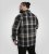 D555 Falkirk Long Sleeve Heavy Shacket Overshirt Black/Grey TALL SIZES - Koszule - Koszule 2XL-10XL