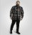 D555 Falkirk Long Sleeve Heavy Shacket Overshirt Black/Grey TALL SIZES - Koszule - Koszule 2XL-10XL