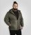 D555 Northfield Hybrid soft shell pikowana kurtka z kapturem khaki - Kurtki Męskie Duże Rozmiary - Kurtki Duże rozmiary 2XL-8XL