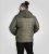 D555 Northfield Hybrid soft shell pikowana kurtka z kapturem khaki - Kurtki Męskie Duże Rozmiary - Kurtki Duże rozmiary 2XL-8XL
