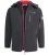 D555 Fretwell Padded Softshell Jacket with Detachable Hood Black - Kurtki Męskie Duże Rozmiary - Kurtki Duże rozmiary 2XL-8XL