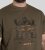 D555 Stockton Gorilla Playing Drums Crew Neck T-Shirt Khaki - Koszulki - T-shirty meskie Duże Rozmiary - 2XL-14XL