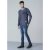 D555 Bryson Crewneck Sweater with Pocket Navy - Bluzy & bluzy z kapturem - Bluzy & Bluzy z kapturem 2XL-12XL