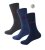 D555 Harold 2 Multi Color Pack of 3 Extra Wide Comfort Fit Socks - Bielizna & Stroje kąpielowe - Bielizna & Stroje kąpielowe 2XL-8XL