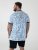 D555 Shoreham AO Koszulka z Nadrukiem Venice Beach Niebieski - Koszulki - T-shirty meskie Duże Rozmiary - 2XL-14XL