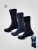 D555 Harold 3 Extra Wide Comfort Fit Socks 3-pack Navy/Denim - Bielizna & stroje kąpielowe - Bielizna & Stroje kąpielowe 2XL-8XL