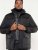 D555 Fargo Five Pocket Jacket With Ribbed Neck and Inner Quilting Black - Kurtki Męskie Duże Rozmiary - Kurtki Duże rozmiary 2XL-8XL