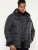 D555 Lonsdale Parka Style Jacket With Embroidery Patch On Sleeve Black - Kurtki Męskie Duże Rozmiary - Kurtki Duże rozmiary 2XL-8XL