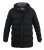 D555 Grove Quilted Parka Jacket Black - Kurtki Męskie Duże Rozmiary - Kurtki Duże rozmiary 2XL-8XL