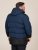 D555 Hank Ripstop Contrast Panelled Padded Hooded Jacket Granatowy - Kurtki Męskie Duże Rozmiary - Kurtki Duże rozmiary 2XL-8XL