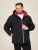 D555 Jamie Soft Shell Detachable Hood Padded Jacket Czarny - Kurtki Męskie Duże Rozmiary - Kurtki Duże rozmiary 2XL-8XL