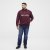 North Latitude Half Zip Bluza Bordowa - Bluzy & bluzy z kapturem - Bluzy & Bluzy z kapturem 2XL-12XL