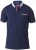 D555 GARFIELD Short Sleeve Stretch Polo Shirt Navy - Koszulki polo - Koszulki Polo 2XL-8XL