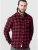 D555 Lawton LS Flannel Shirt Red - Koszule - Koszule 2XL-10XL